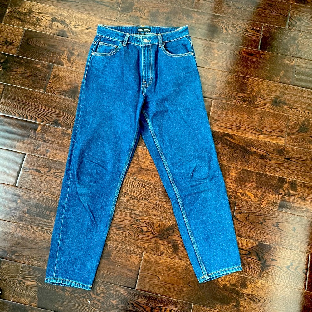 Zara High Waisted Mom Jeans